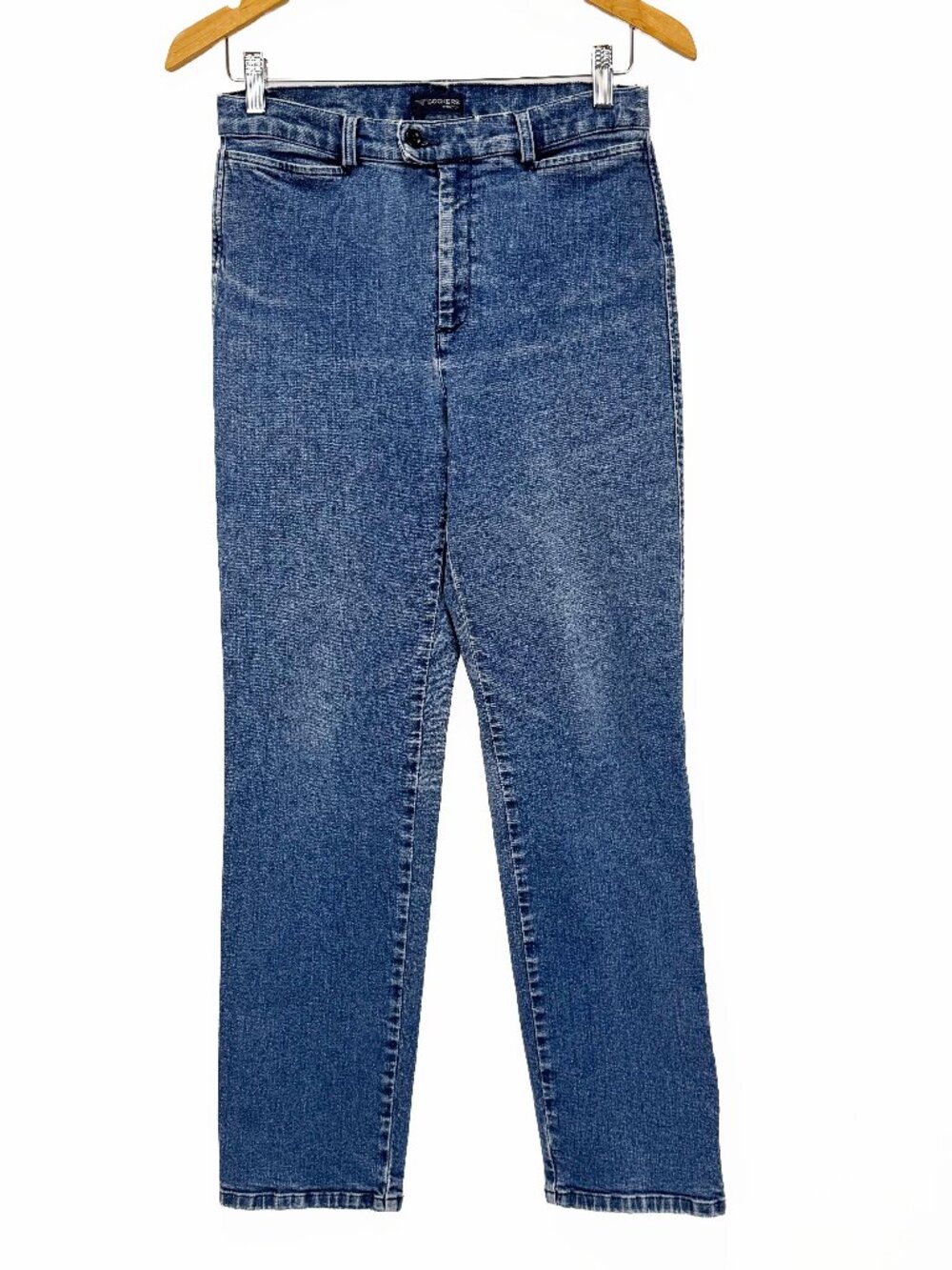 Dockers High Rise Straight Leg Jeans Size 6 Medium Wash Minimalist Front Pocket